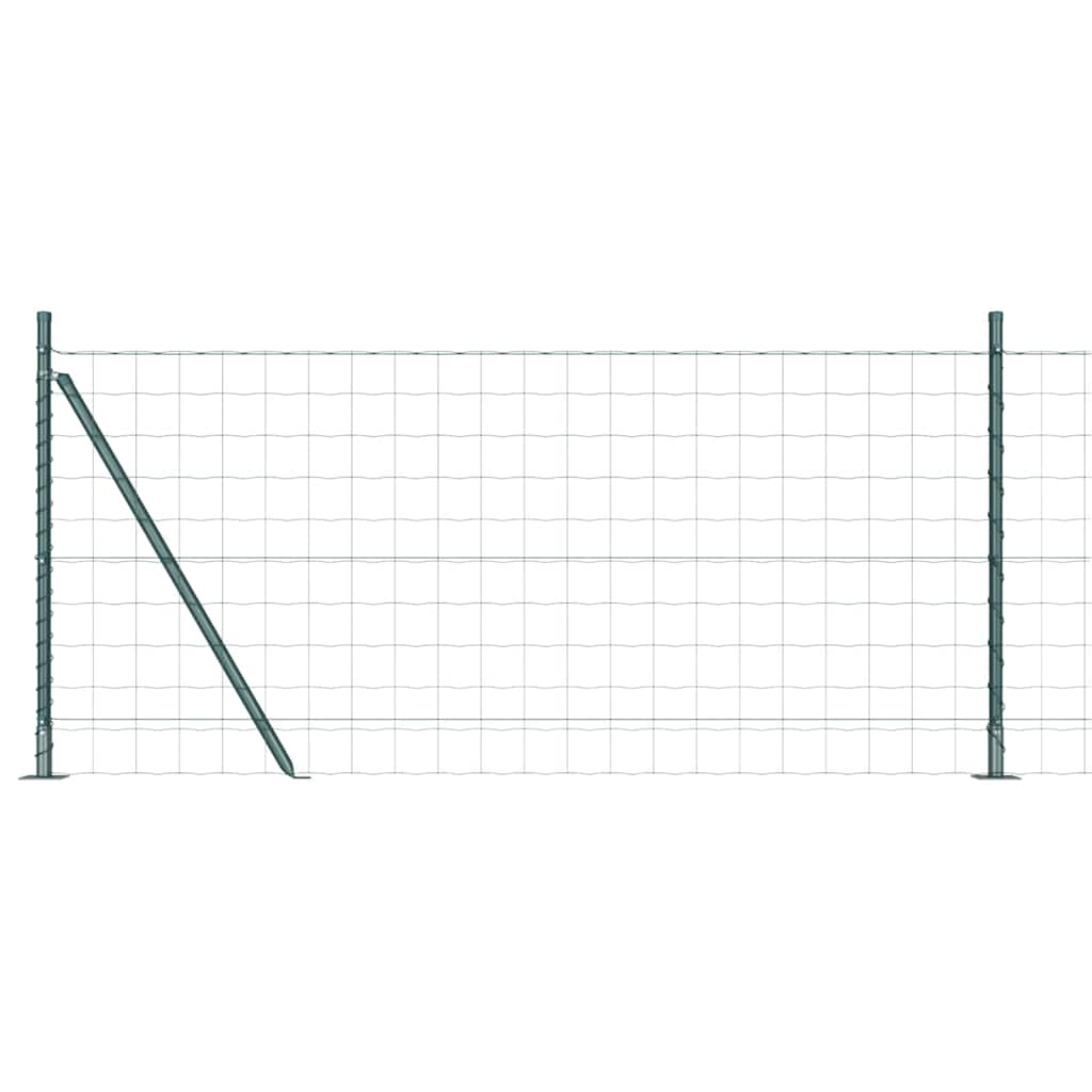 Euro Aiandus Betoon Alusel 10 x 1 m PVC-kaetud teras Roheline