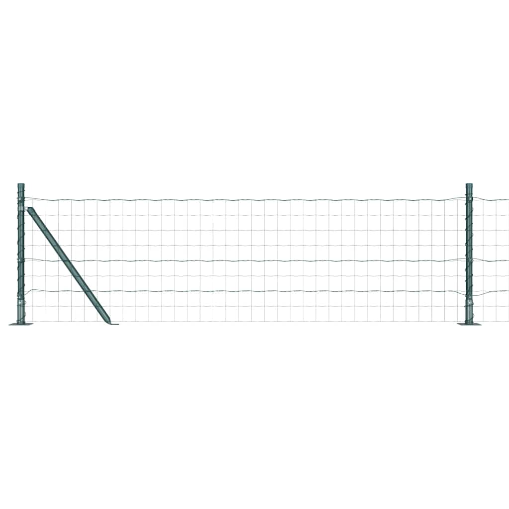 Euro aiad betoonalusel 25 x 0,6 m PVC-kaetud teras Roheline