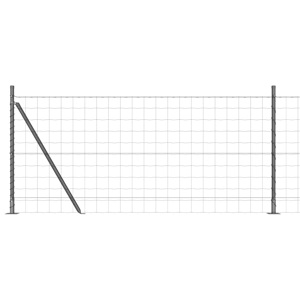Euro Aiandus Betoon Alusel 25 x 1 m PVC-kaetud teras Hall Võrk