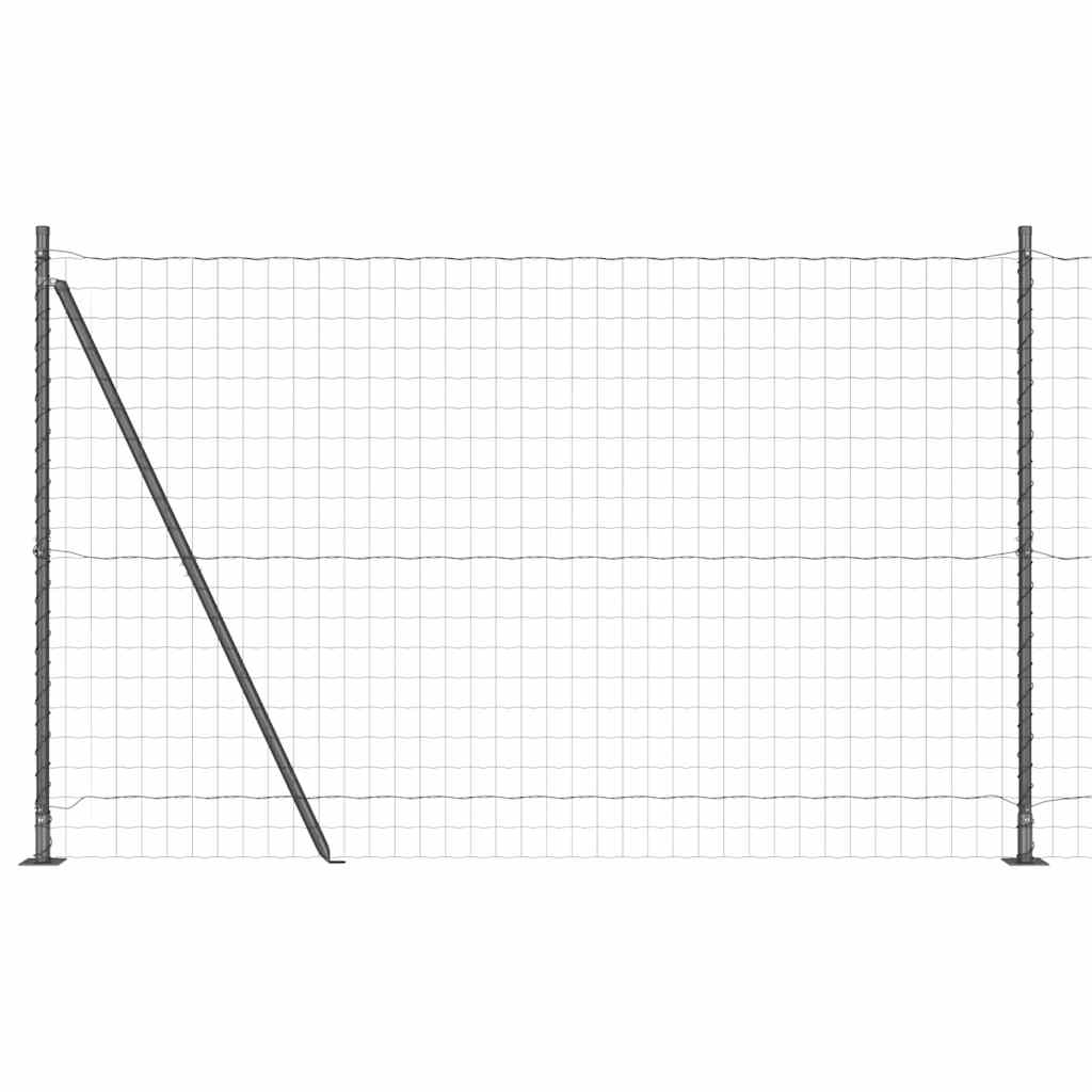 Euro Aed Betoonalusel 10 x 1,5 m PVC-kaetud teras Hall Võrk