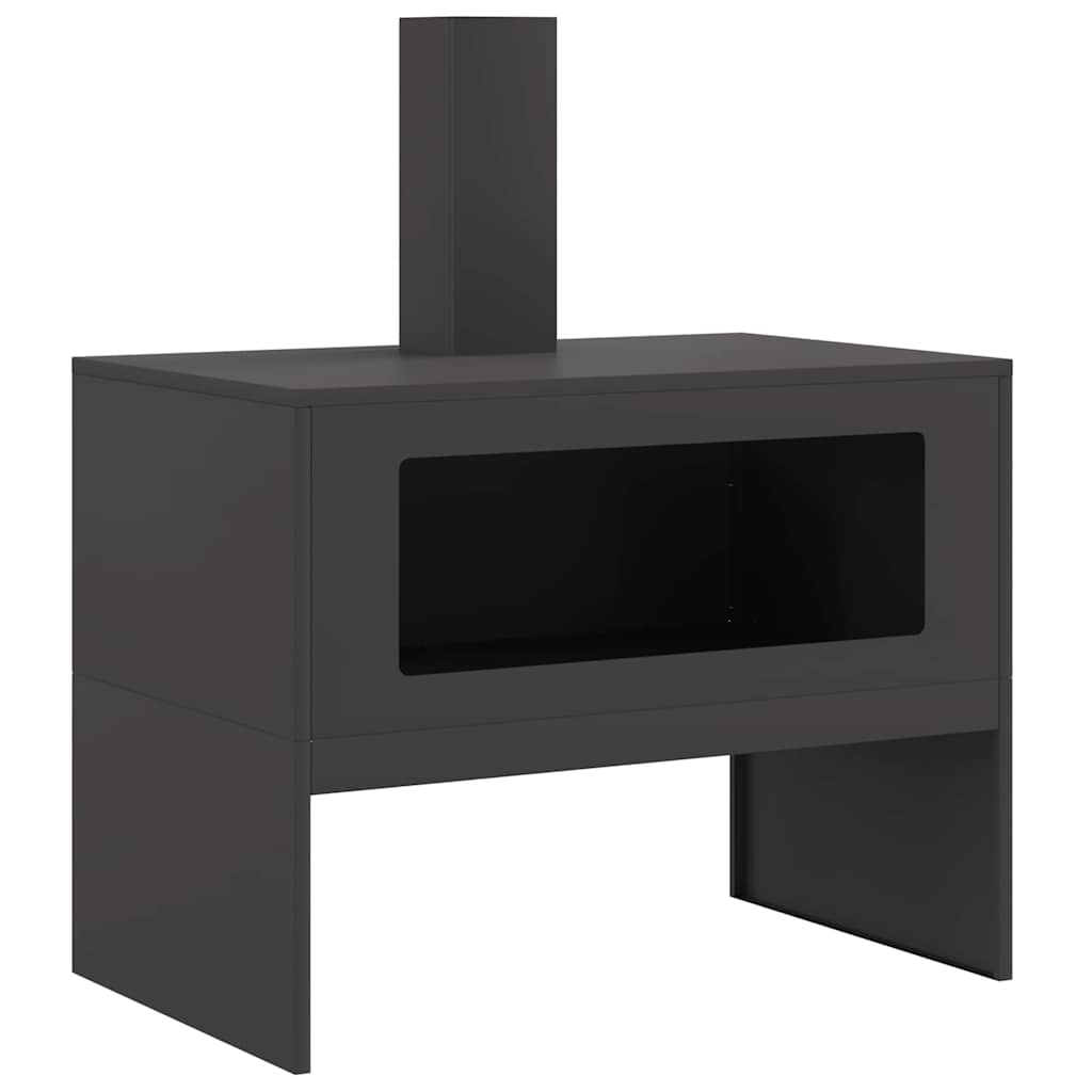 Lõkkekoht Must 80 x 50 x 96 cm Külmvalmistatud teras
