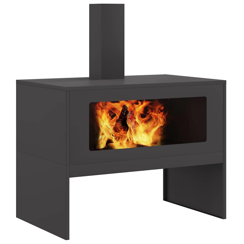 Lõkkekoht Must 80 x 50 x 96 cm Külmvalmistatud teras