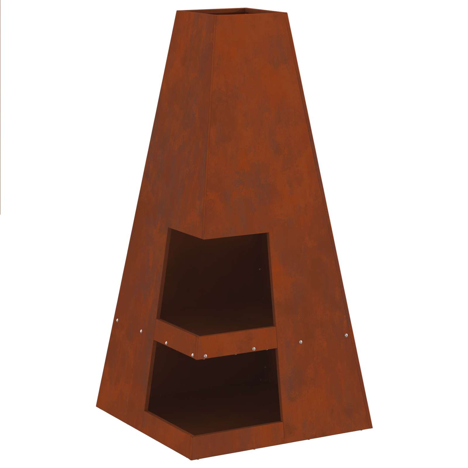 Tulekauss Rooste 50 x 50 x 100 cm Ilmastikukindel teras