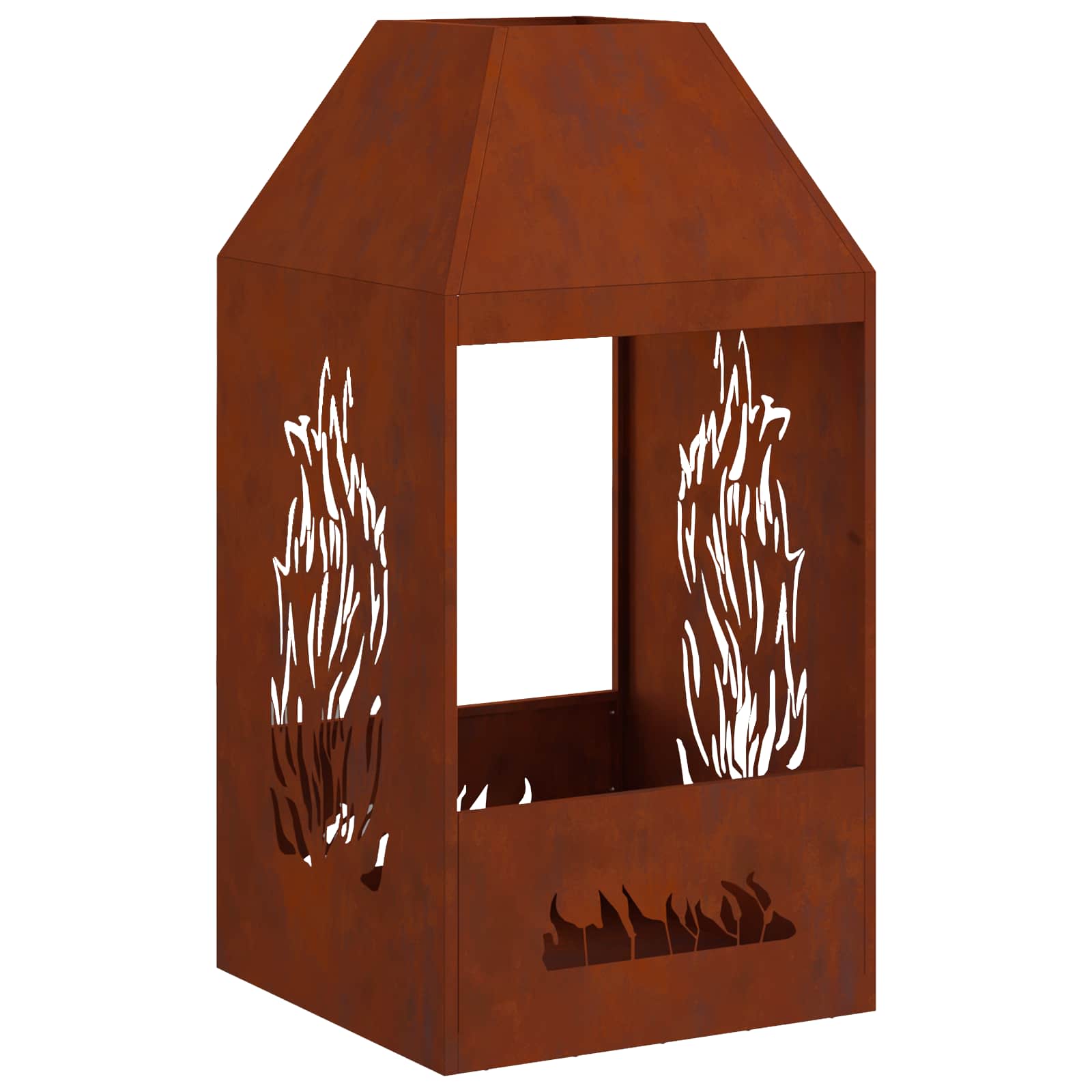 Tulekauss Rooste 50 x 50 x 100 cm Ilmastikukindel teras