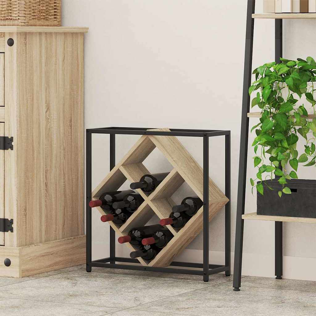 Veepudeli Riiul 16 pudelit Tehispuit Sonoma tamm