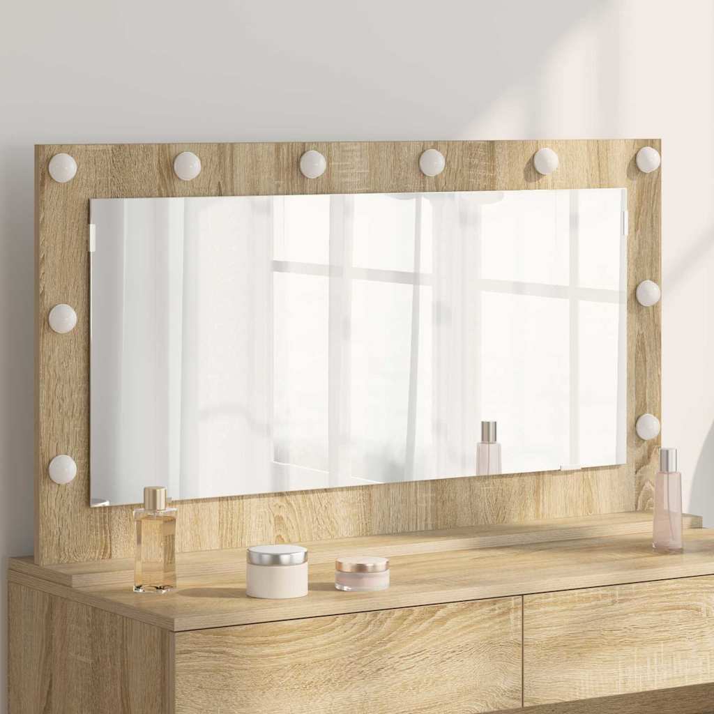 Tualettpeegel Sonoma tamm 100 x 55 x 18 cm Ristkülik