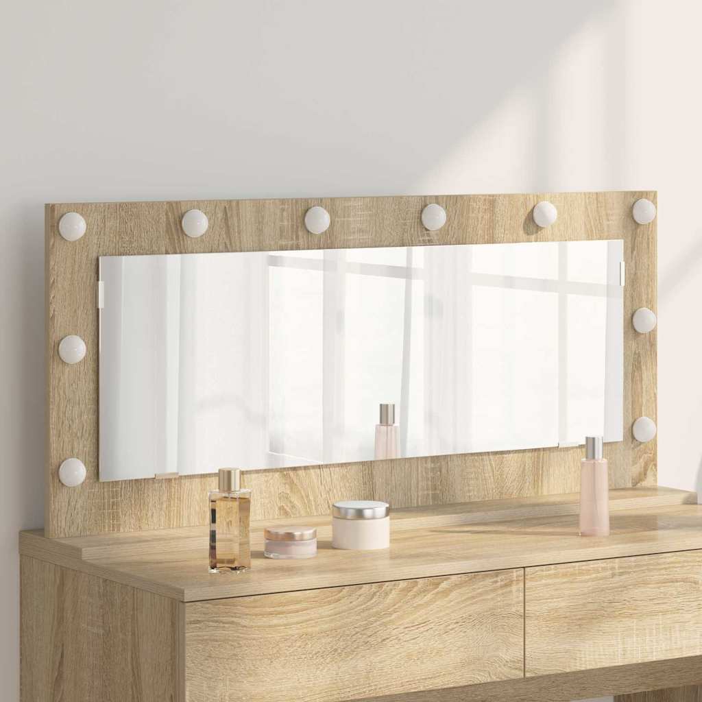 Tualettpeegel Sonoma tamm 100 x 45 x 18 cm Ristkülik