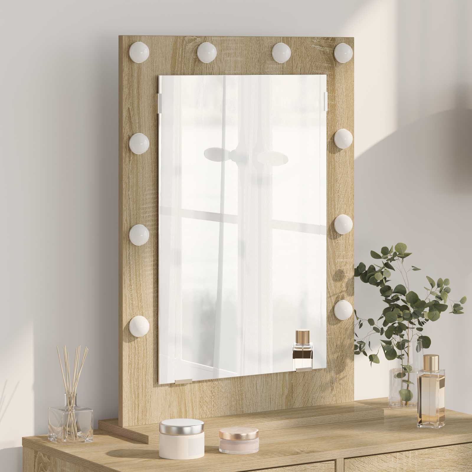 Tualettpeegel Sonoma tamm 70 x 50 x 18 cm Ristkülik