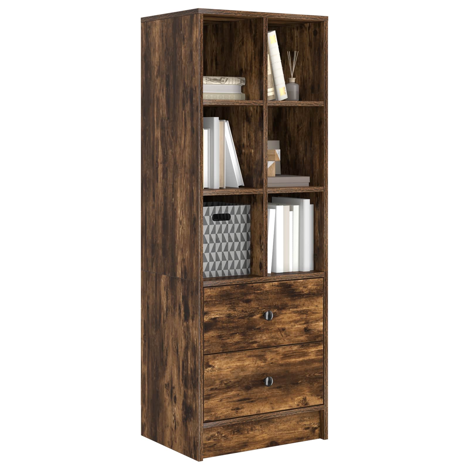 Kõrgushein sahtliga Suitsetatud tamm 45,5 x 34 x 127 cm