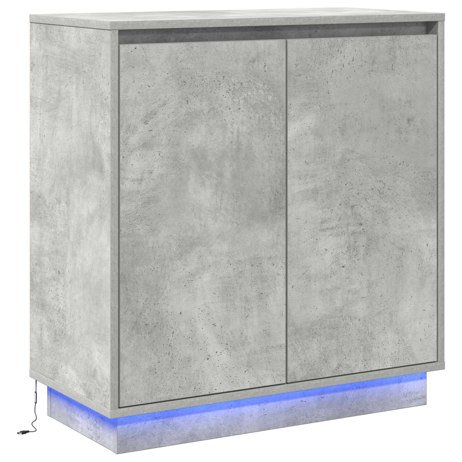 LED Kummuti Betoonhall 71 x 34,5 x 75 cm Tehispuit