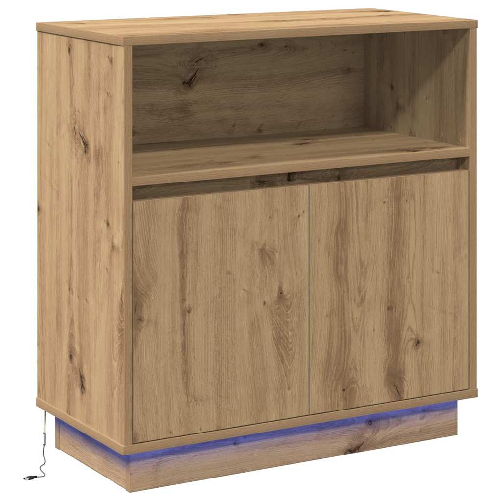 LED Kummuti Käsitööpuu 71 x 34,5 x 75 cm Tehispuit