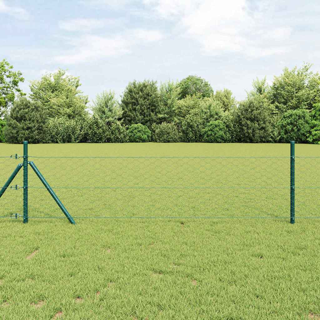 Keenutatud aiaposti fikseerija 100 x 0,6 m PVC-kaetud teras