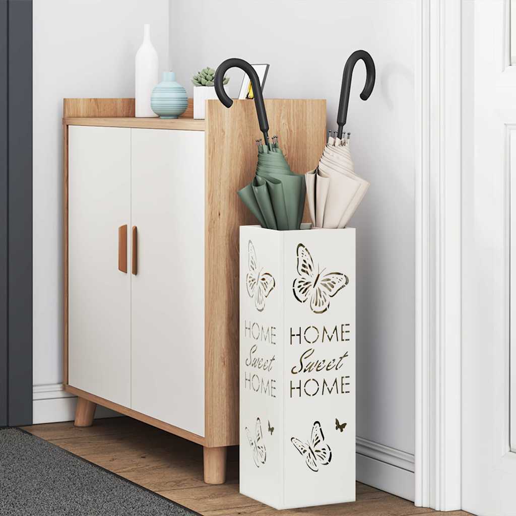Vihm Varjupaik ladustamisega Valge 15,5 x 15,5 x 49 cm Teras