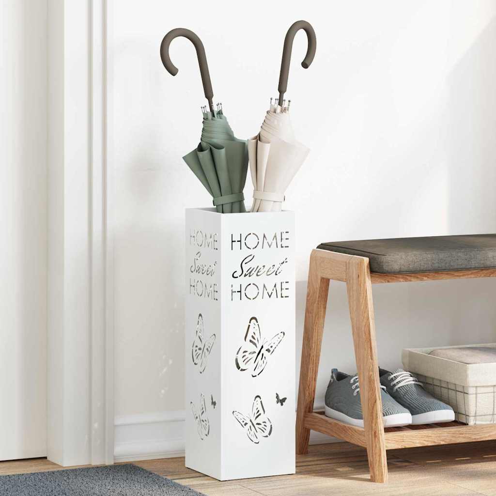 Vihm Varjupaik ladustamisega Valge 15,5 x 15,5 x 49 cm Teras