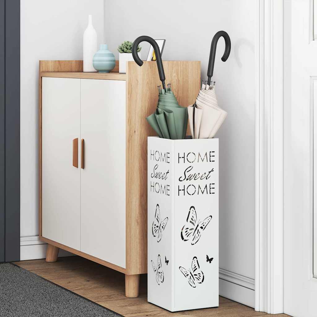 Vihm Varjupaik ladustamisega Valge 15,5 x 15,5 x 49 cm Teras