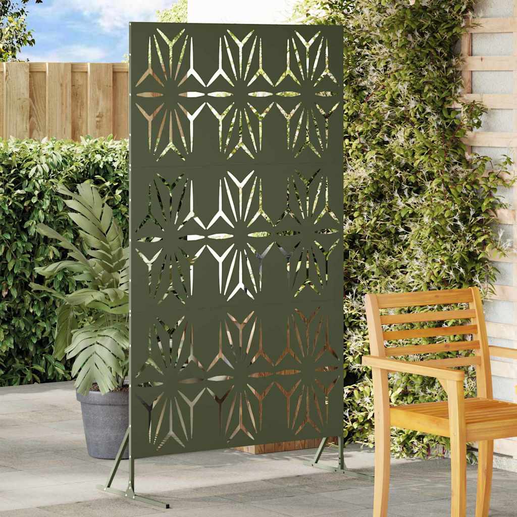 Privaatsustõke 100 x 50 x 180 cm Teras Oliiviroheline