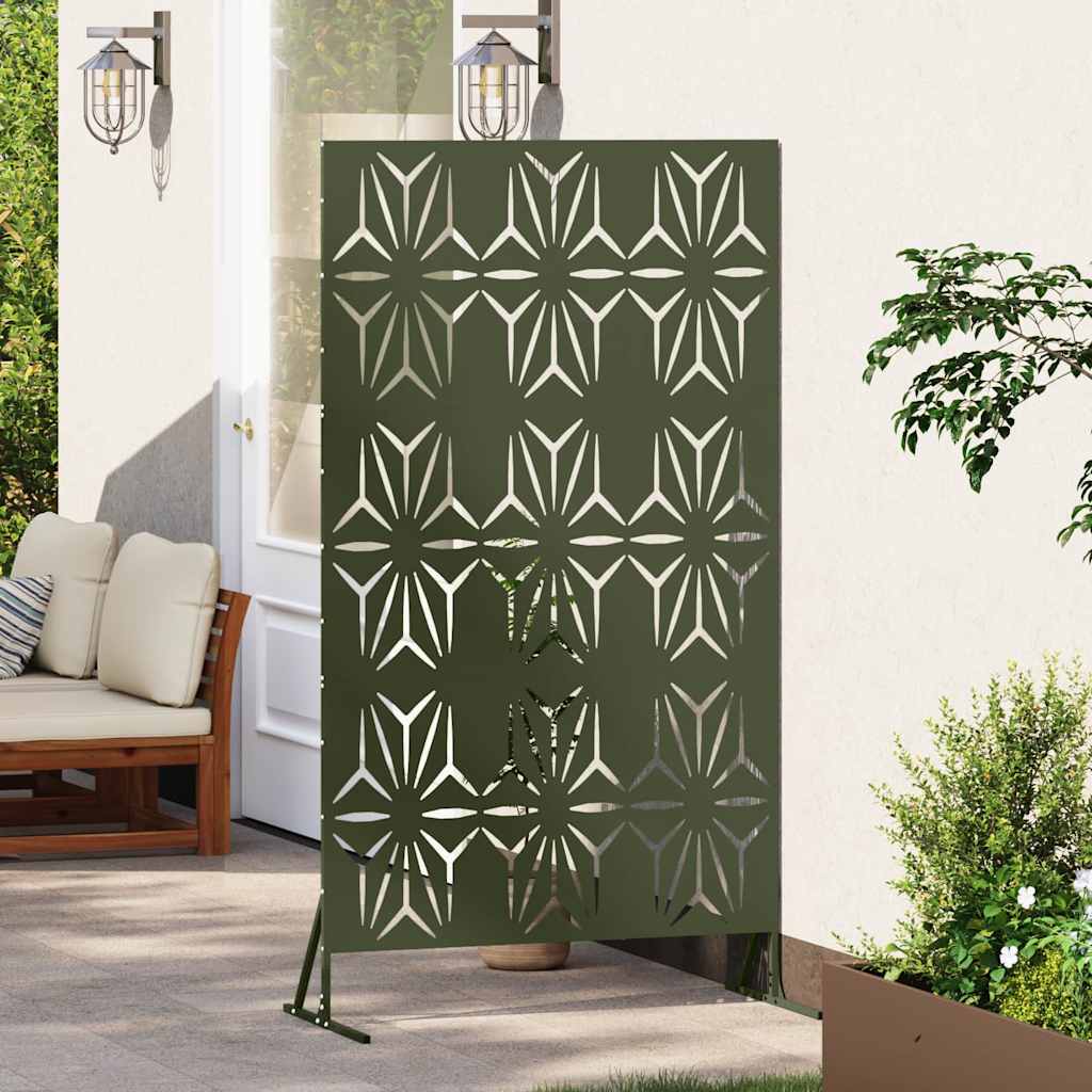 Privaatsustõke 100 x 50 x 180 cm Teras Oliiviroheline