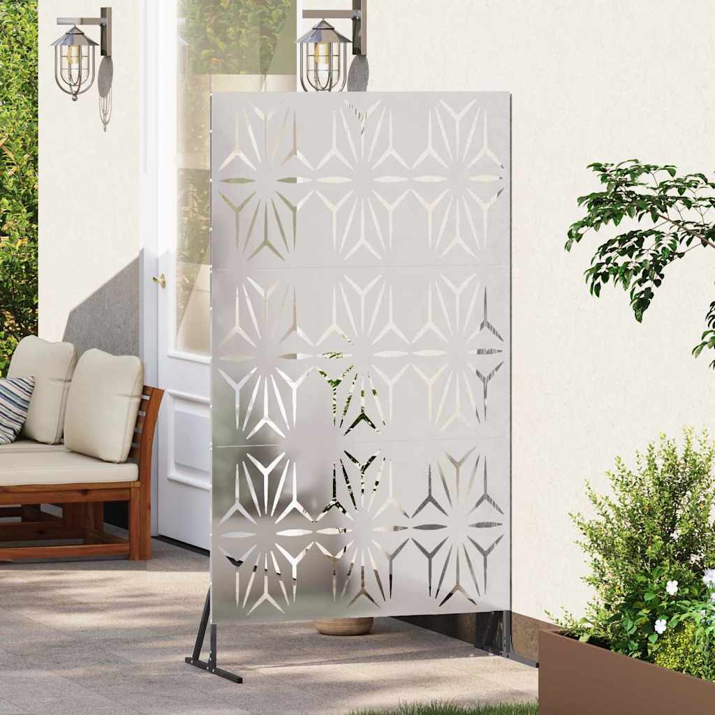 Privaatsustõke 100 x 50 x 180 cm Roostevaba teras Hõbedane