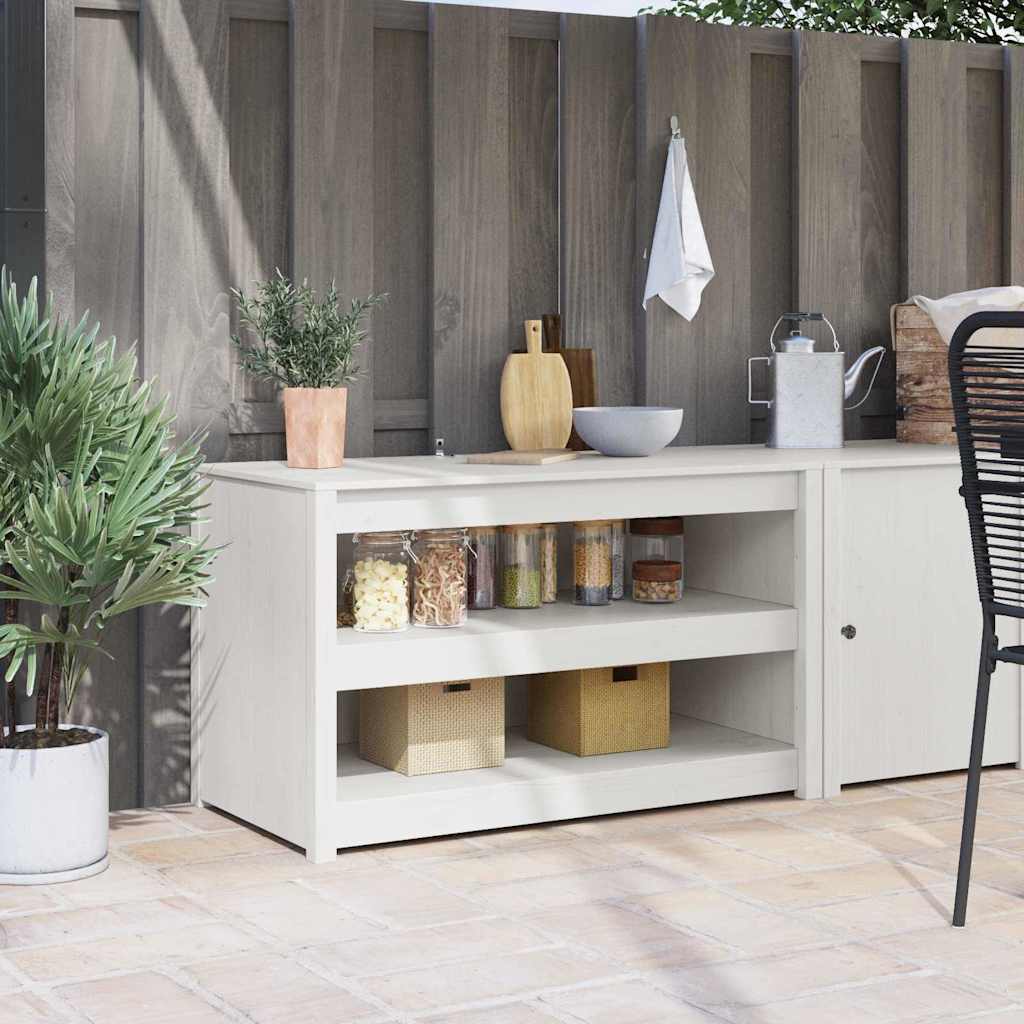 Köögikapp MEPPEL Valge 106 x 55 x 64 cm Tahke mänd