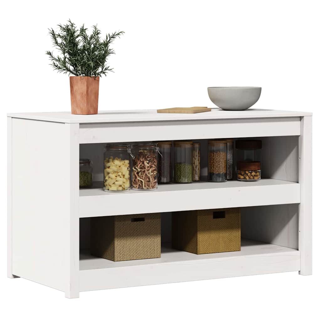 Köögikapp MEPPEL Valge 106 x 55 x 64 cm Tahke mänd