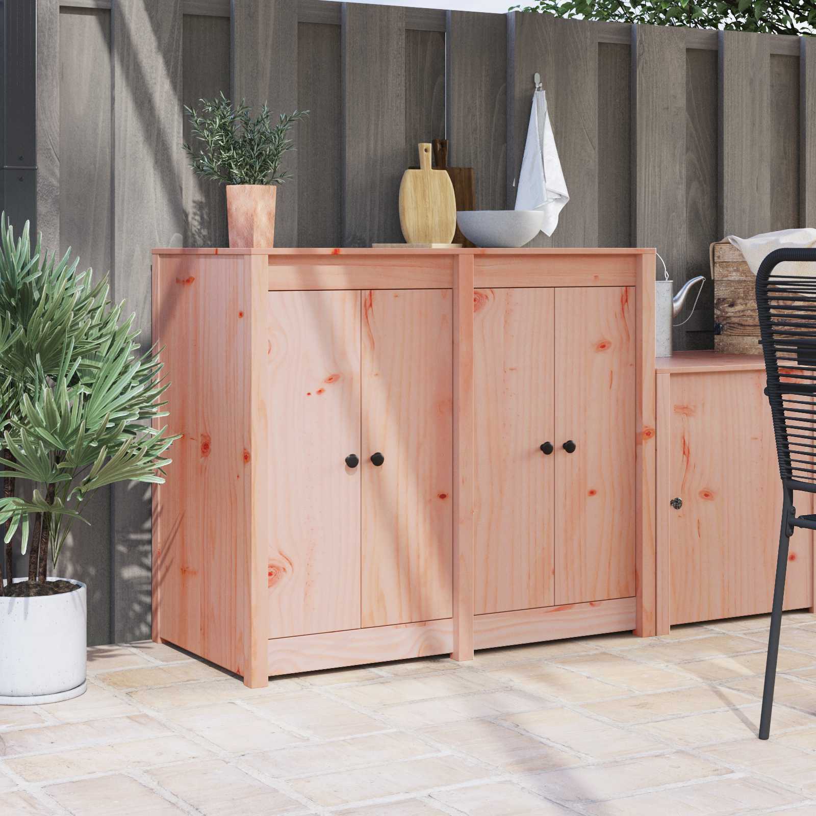 Köök uks MEPPEL 2 tk Pruun 50 x 9 x 82 cm täispuit-douglaskuusk