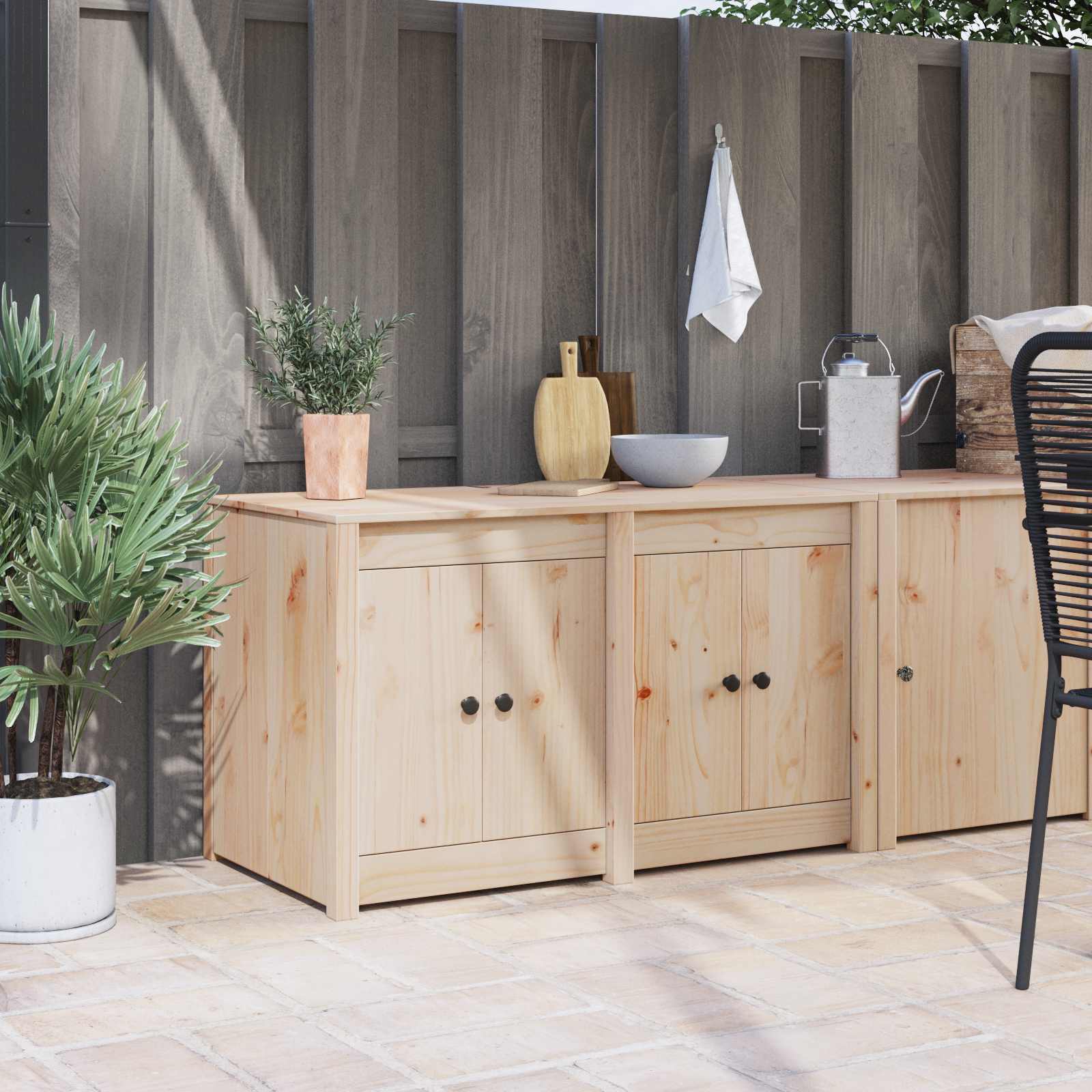 Köögikapp uksega MEPPEL Pruun tamme 106 x 55 x 64 cm Männipuit