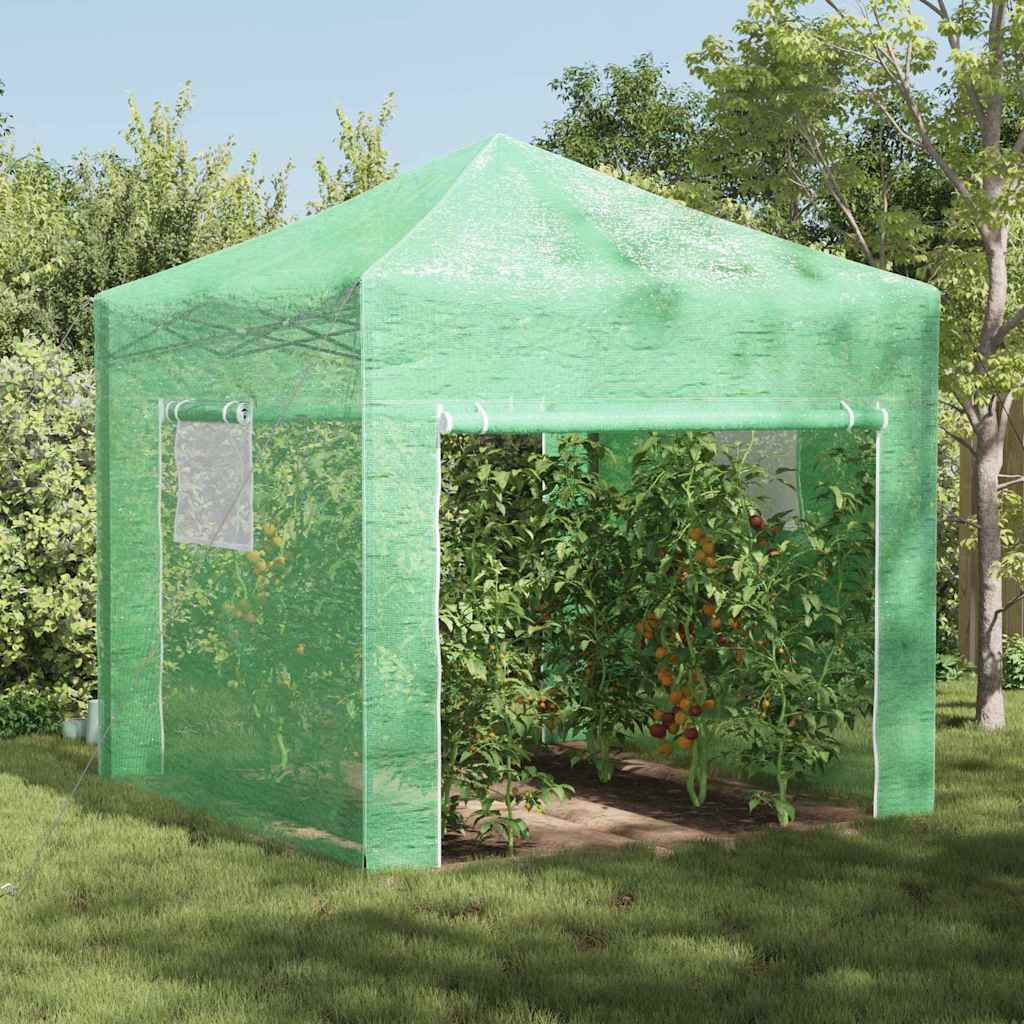 Kasvuhoone koos pop-up raami Roheline 290 x 290 x 315 cm Raud