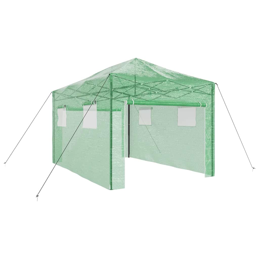 Kasvuhoone koos pop-up raami Roheline 290 x 430 x 315 cm Raud