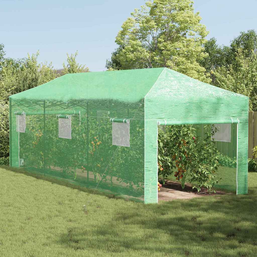 Kasvuhoone koos pop-up raami Roheline 290 x 870 x 315 cm Raud