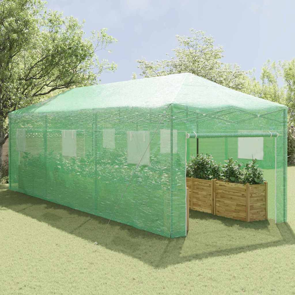 Kasvuhoone koos pop-up raami Roheline 290 x 870 x 315 cm Raud
