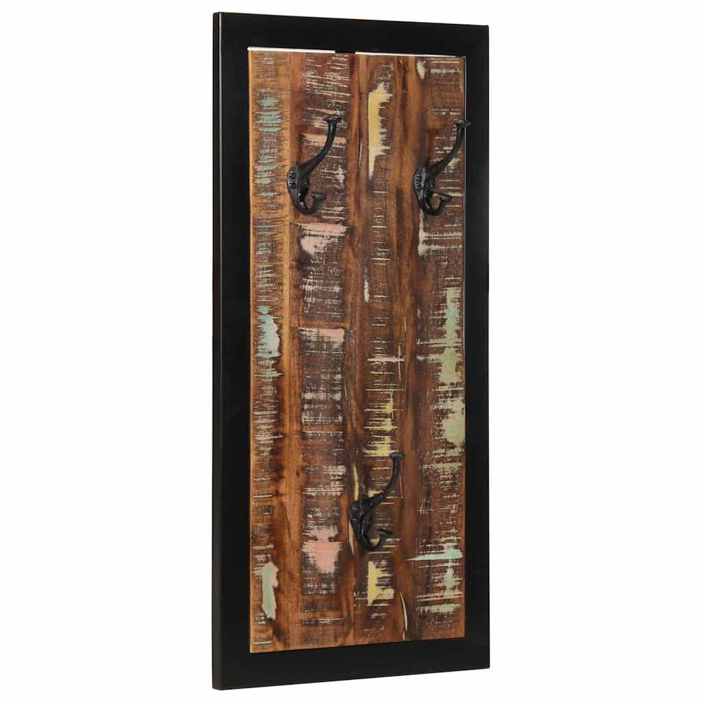 Mitmevärviline riidenagi 40x2x80 cm taaskasutatud täispuit