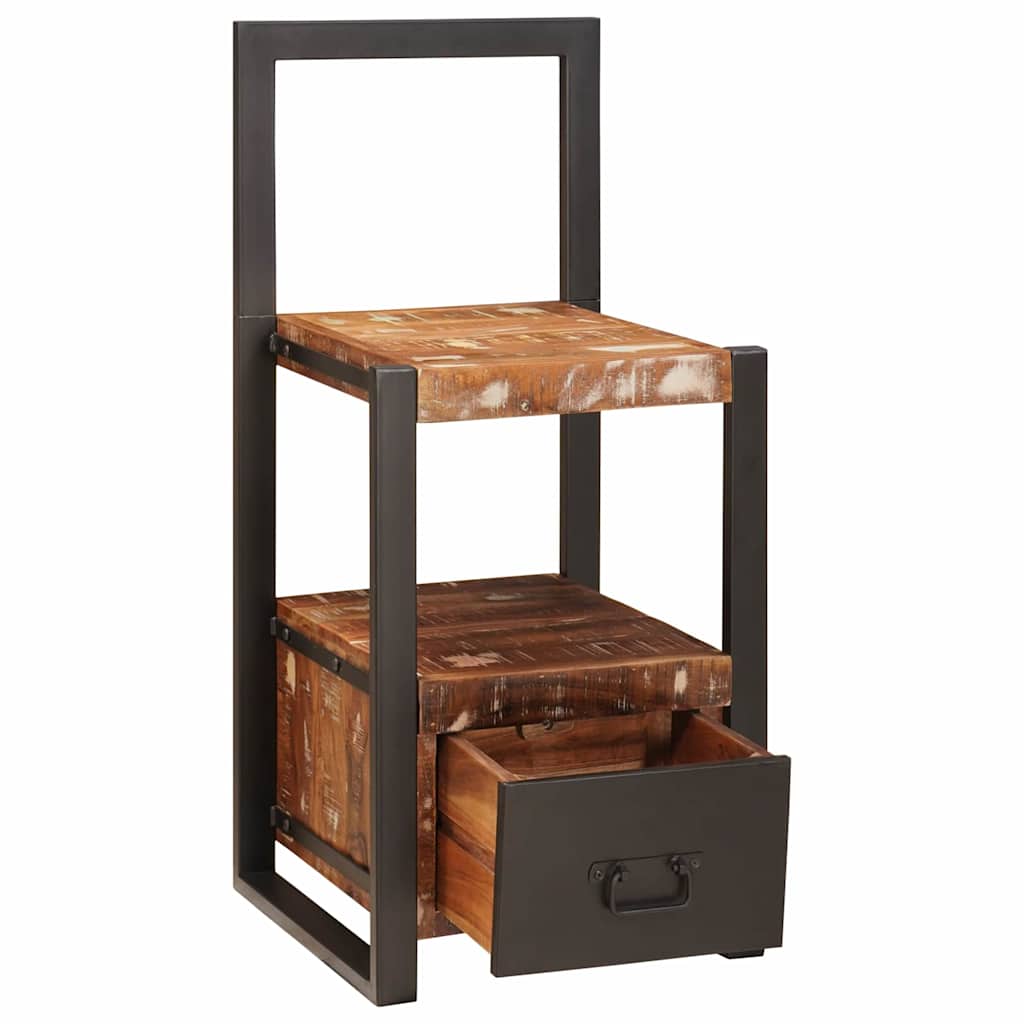 Valet Seis Mitmevärviline 40 x 40 x 90 cm Tugev taastatud puit