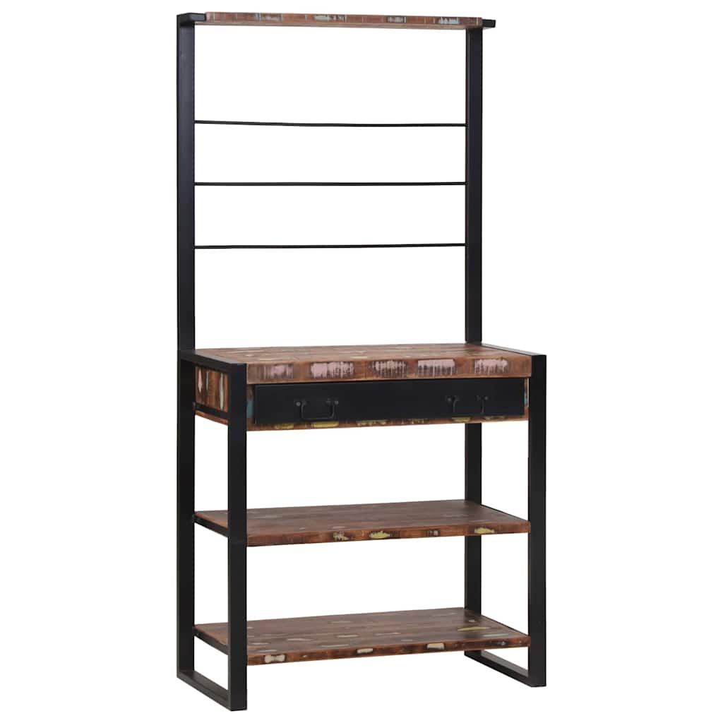 Köögiriiul Mitmevärviline ja Must 80 x 40 x 160 cm