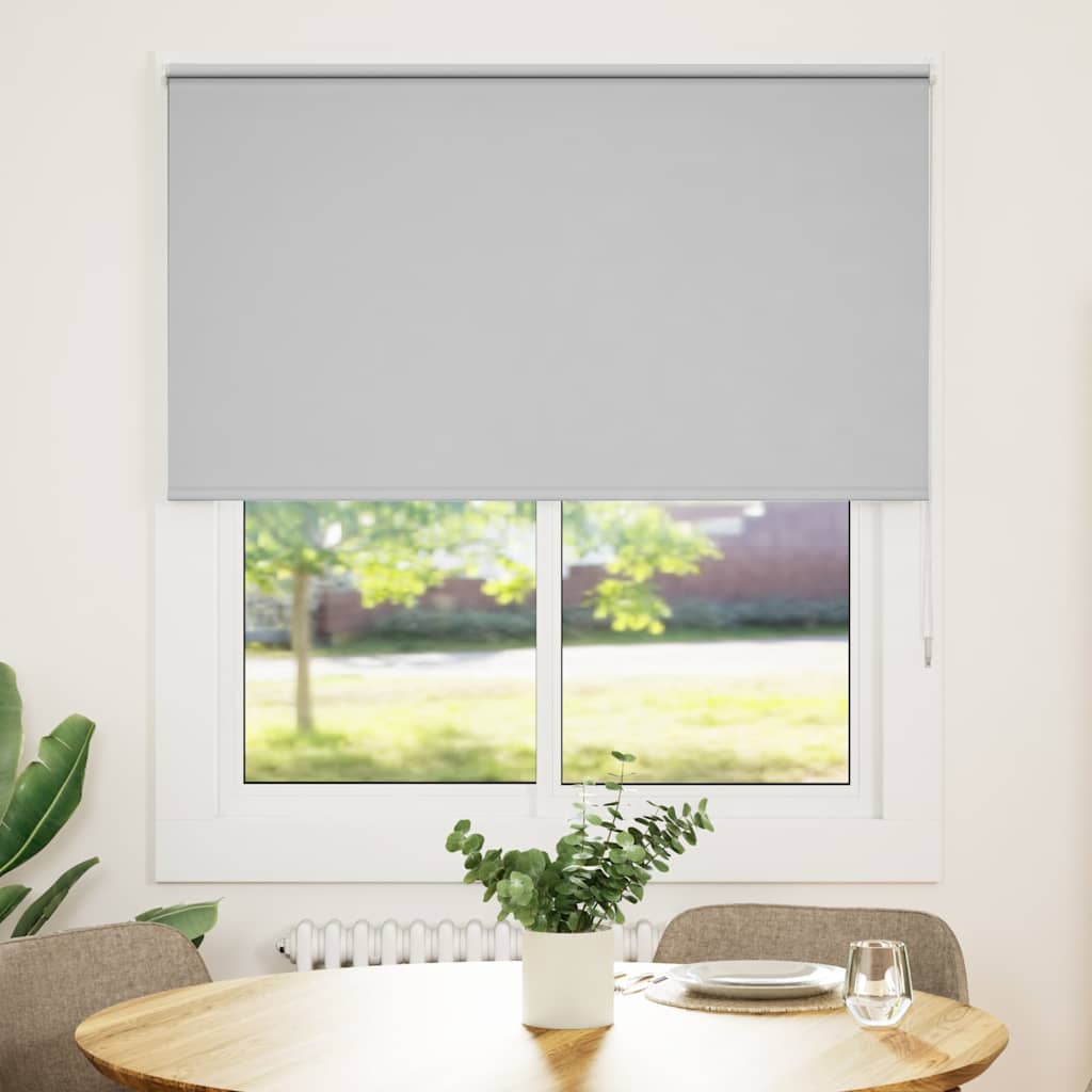 Pimendav ruloo helehall 140x150 cm kanga laius 136,6 cm