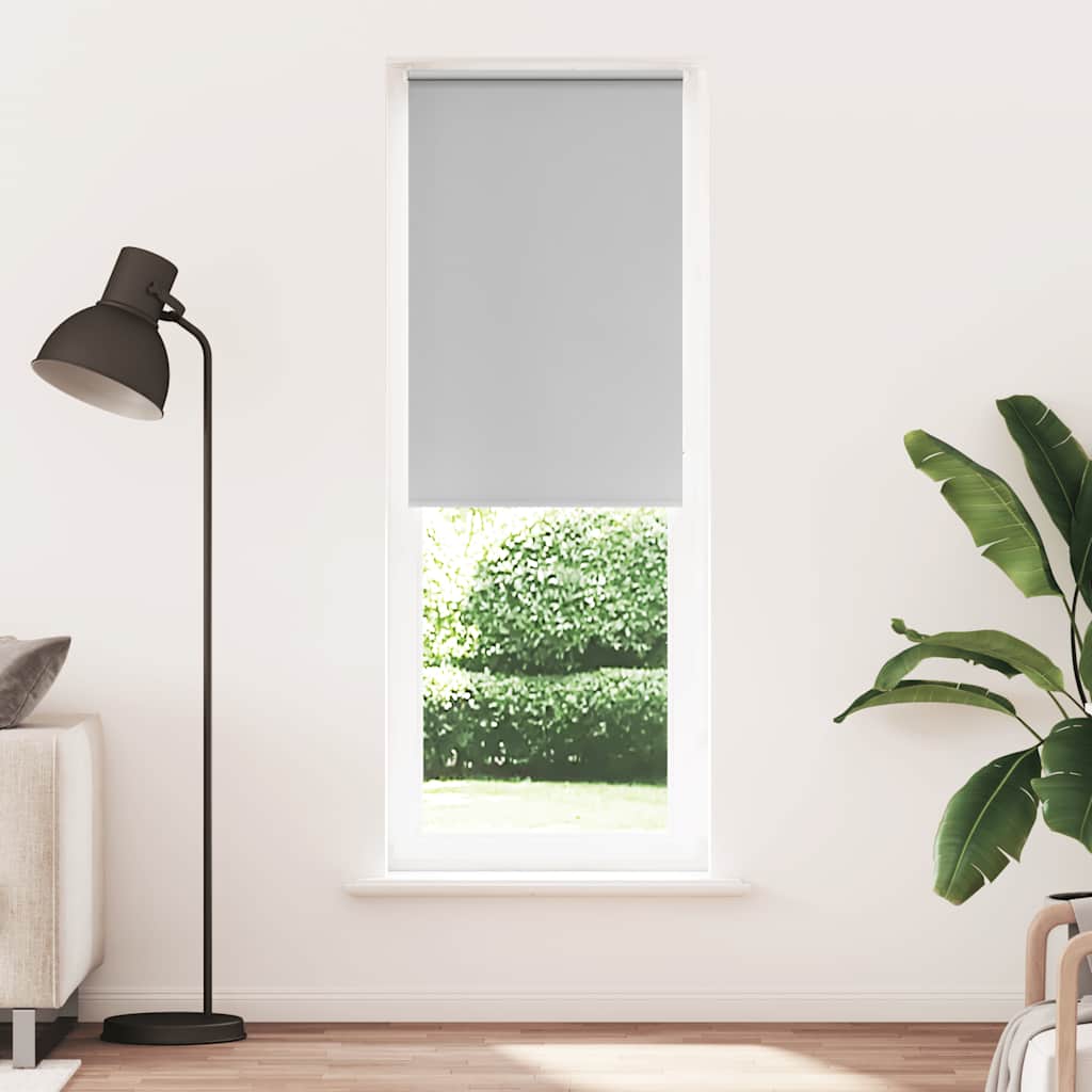 Pimendav ruloo helehall 75x230 cm kanga laius 70,7 cm polüester