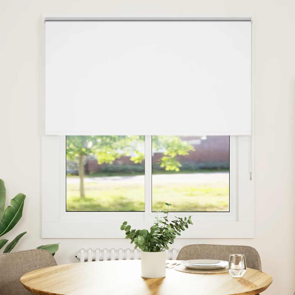 Pimendav ruloo valge 130x150 cm kanga laius 126,6 cm polüester
