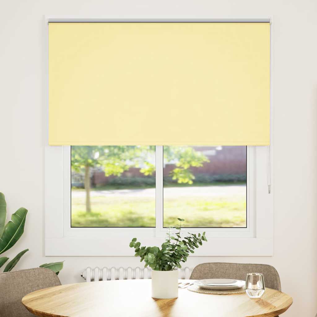 Pimendav ruloo kollane 140x150 cm kanga laius 136,6cm polüester