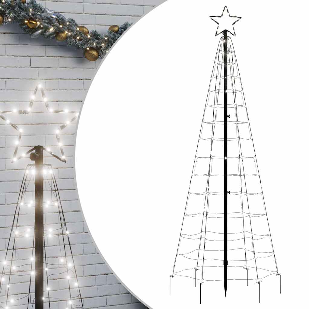 LED Jõulupuu naeltega 220 LED külm valge 180 cm