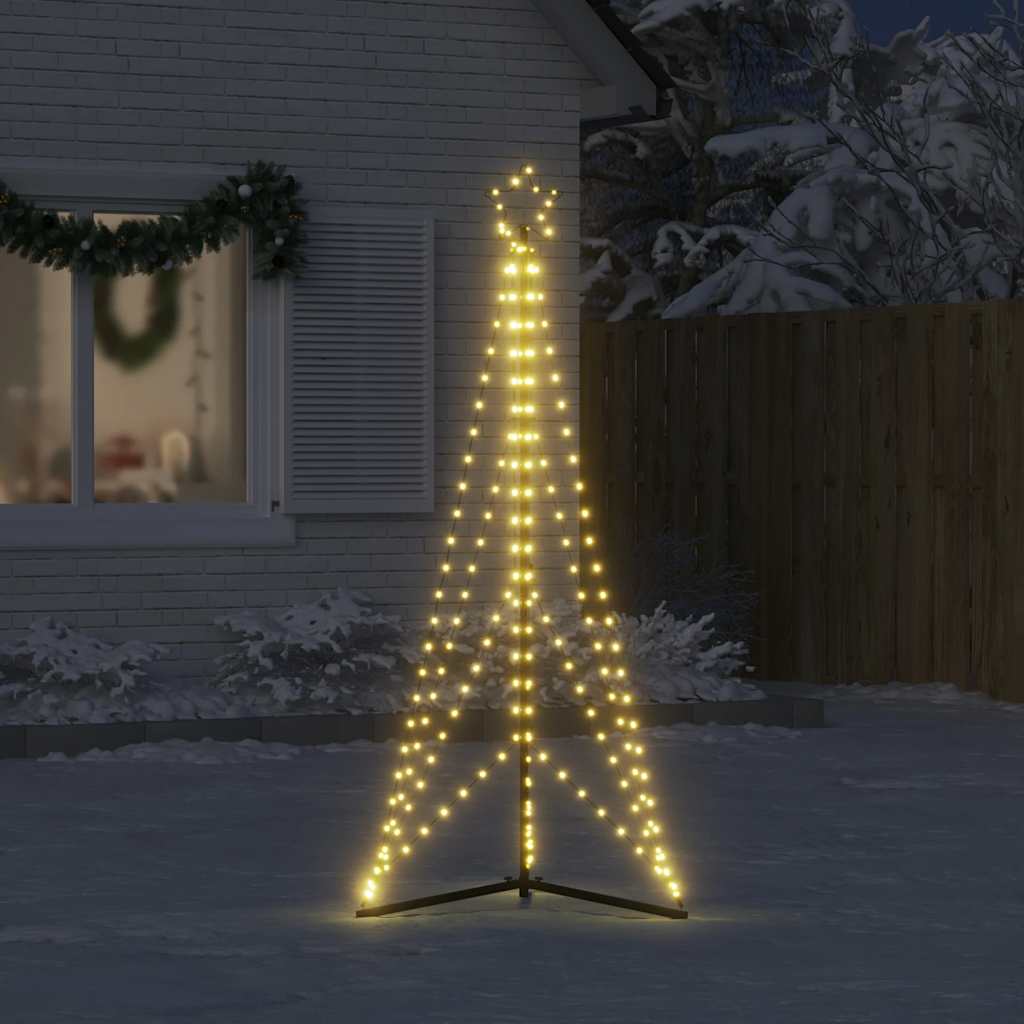 LED jõulupuu 363 LEDid Soe Valge 182 cm