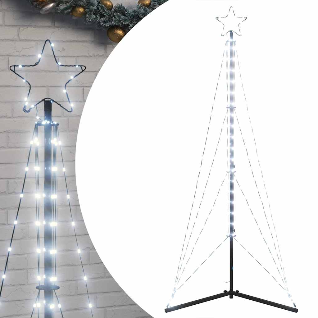 LED jõulupuu 363 LED külm, valge 182 cm