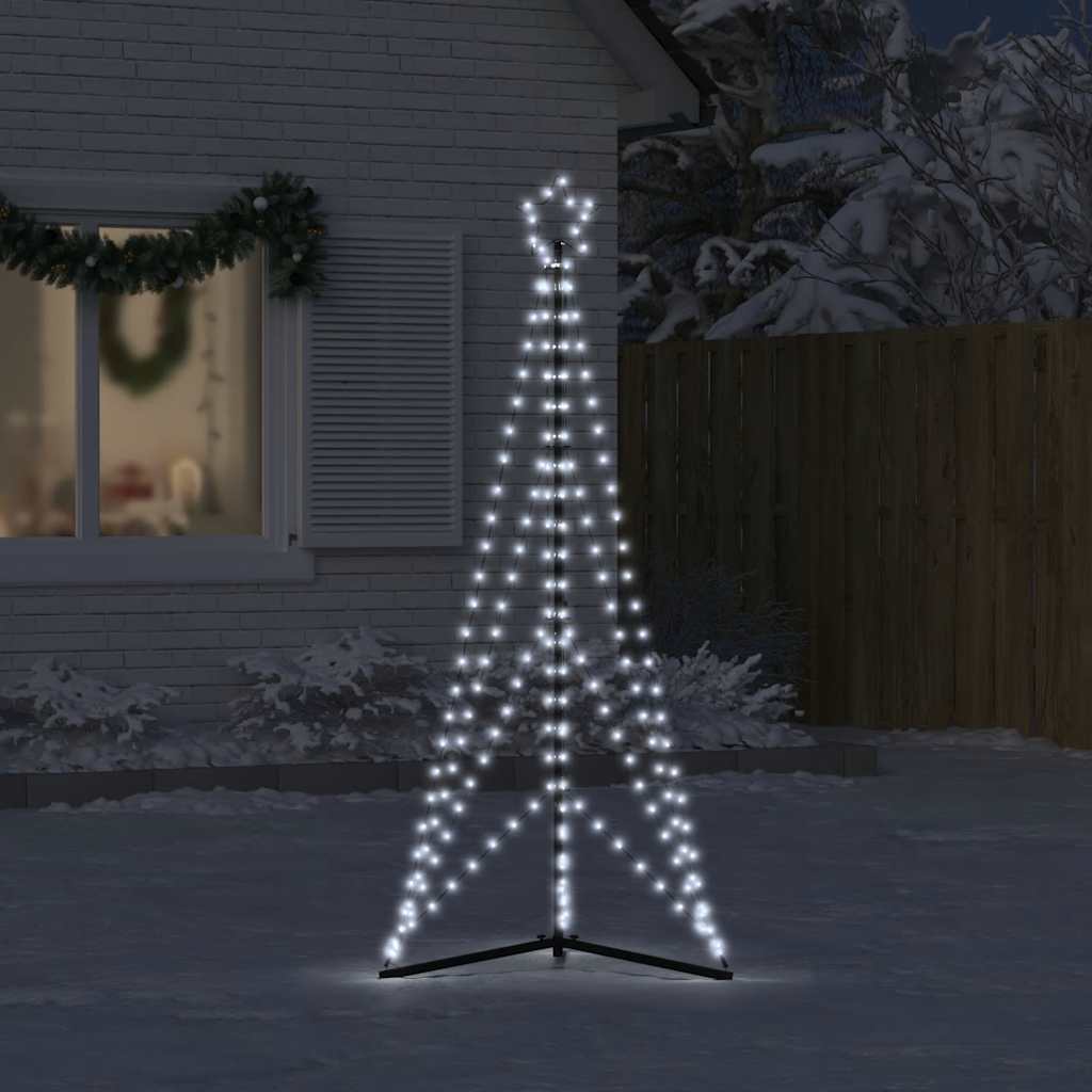 LED jõulupuu 363 LED külm, valge 182 cm