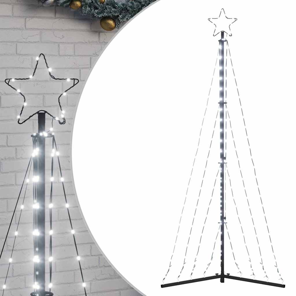 LED jõulupuu 339 LED külm, valge 182 cm