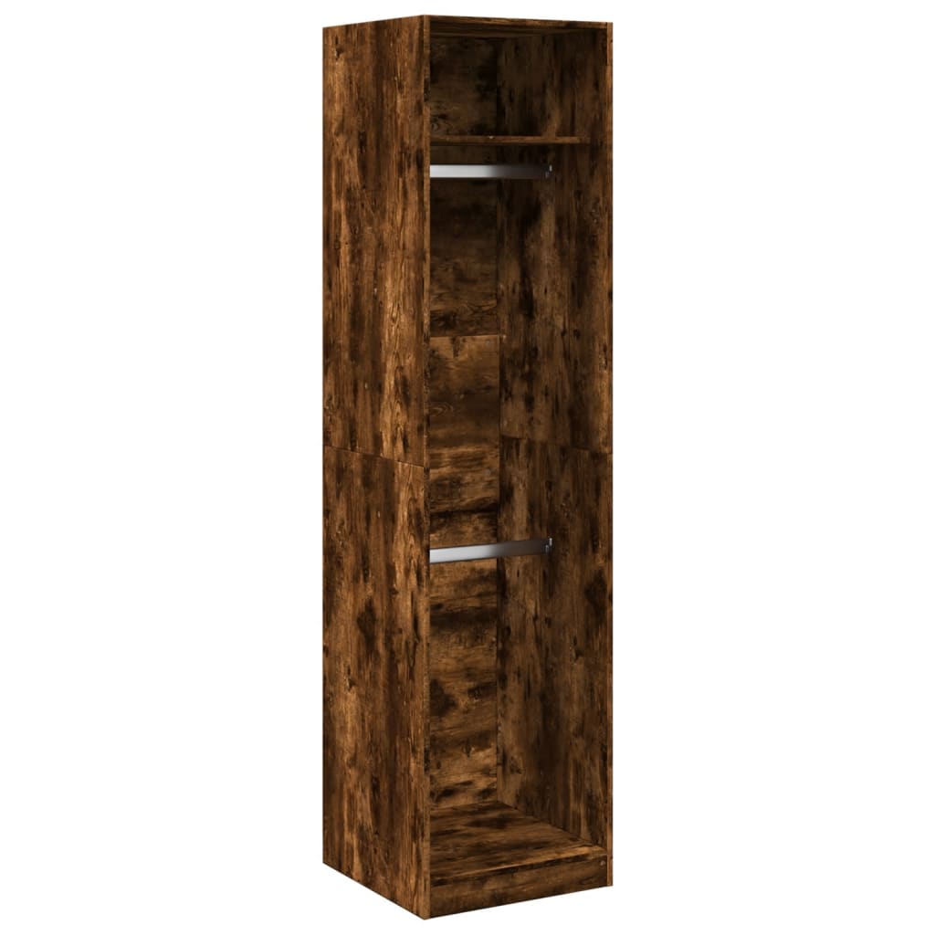 Garderoob suitsutatud tamm 50 x 50 x 200 cm tehispuit