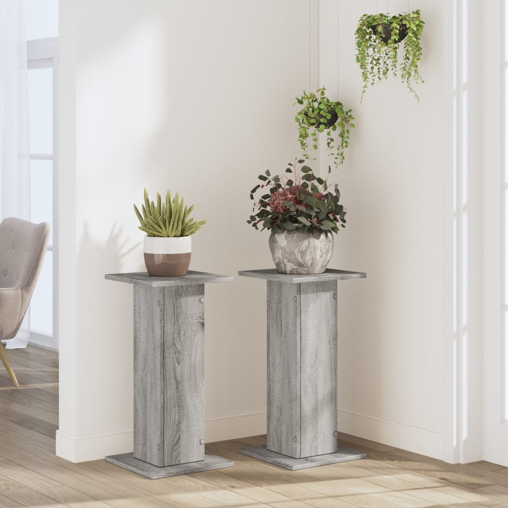 Taimealused 2 tk, hall Sonoma, 30 x 30 x 60 cm, tehispuit