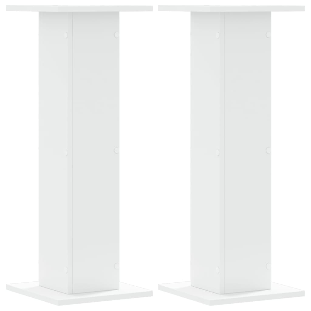 Taimealused 2 tk, valge, 30 x 30 x 80 cm, tehispuit