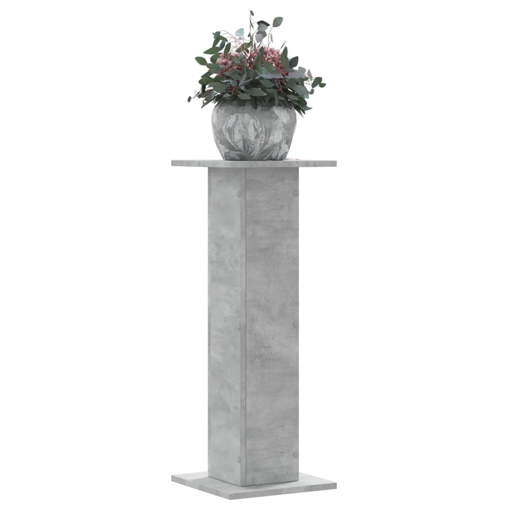 Taimealused 2 tk, betoonhall, 30x30x80 cm, tehispuit