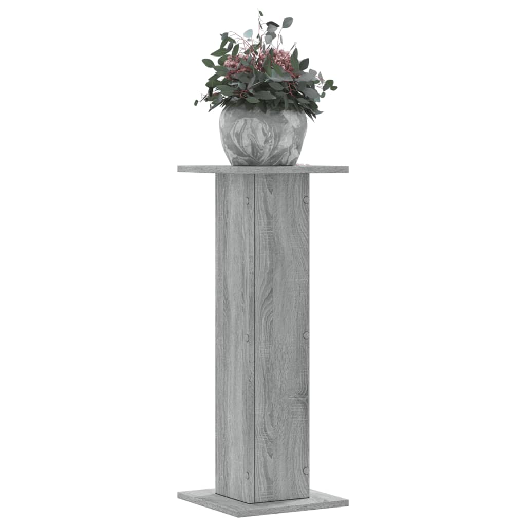 Taimealused 2 tk, hall Sonoma, 30x30x80 cm, tehispuit