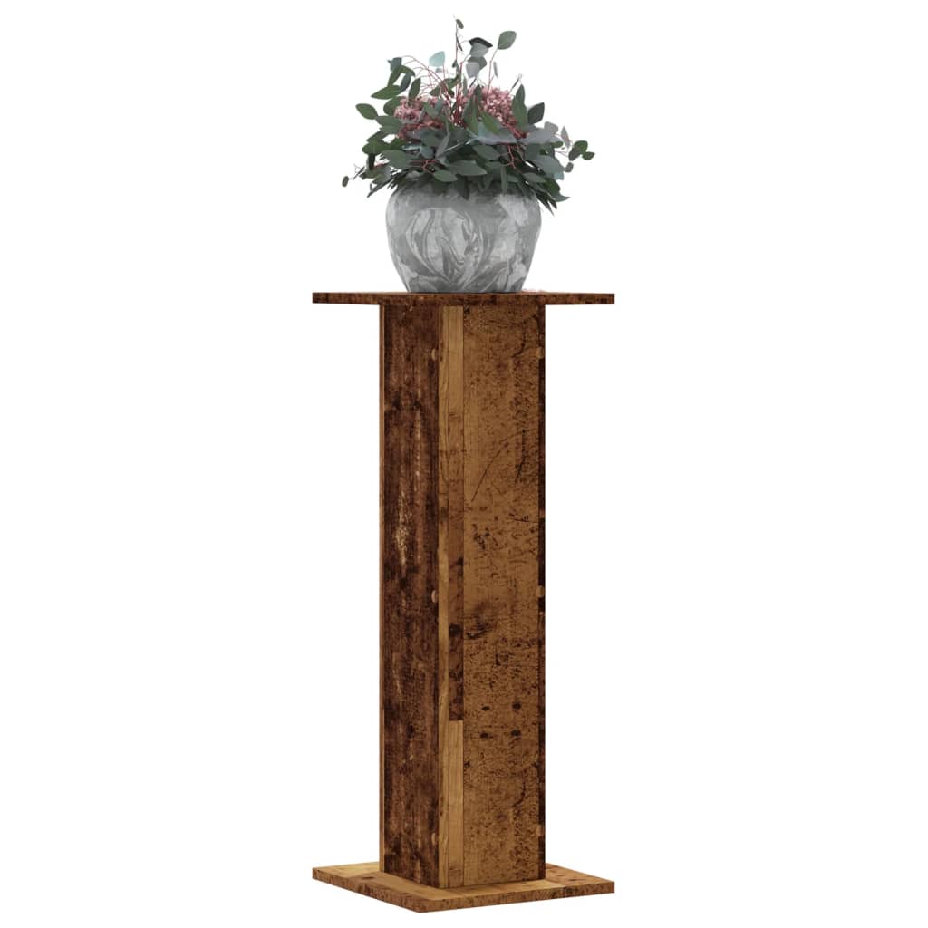 Taimealused 2 tk, vana puit, 30x30x80 cm, tehispuit