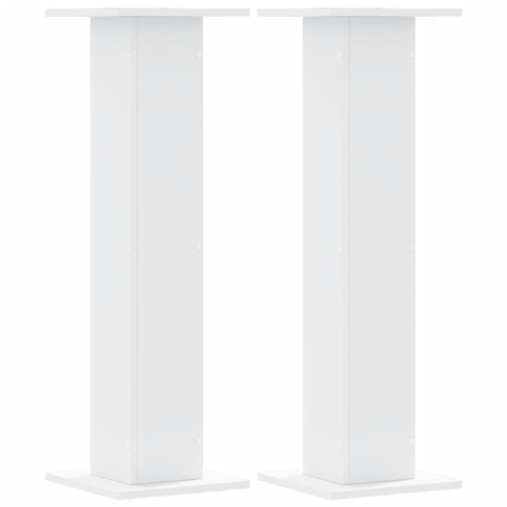 Taimealused 2 tk, valge, 30 x 30 x 95 cm, tehispuit