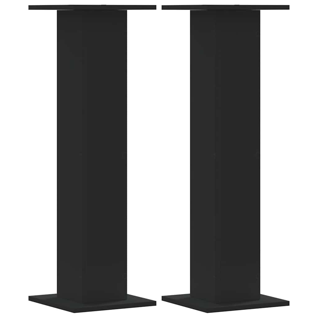 Taimealused 2 tk, must, 30x30x95 cm, tehispuit